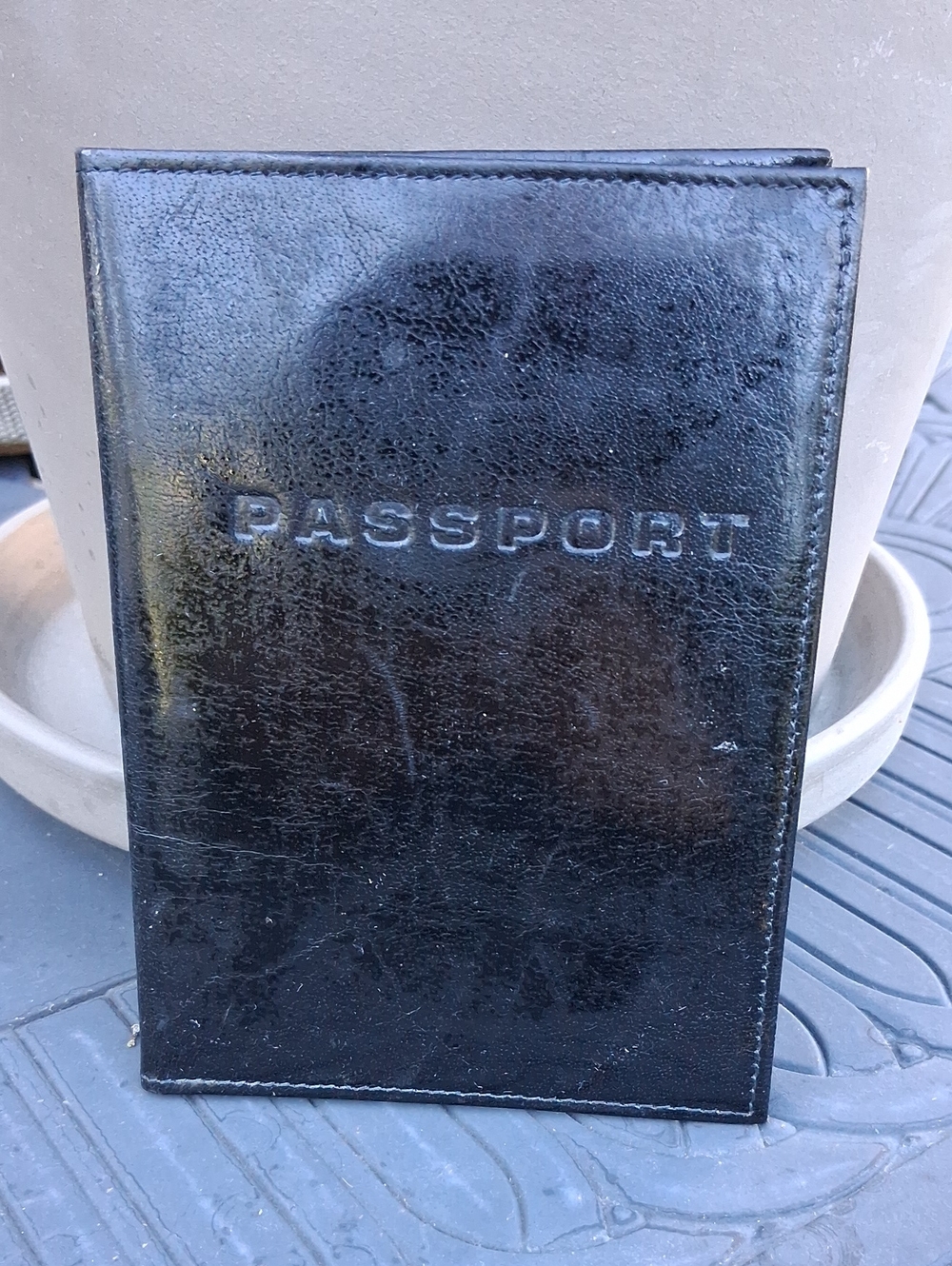 Vintage Club Rochelier Genuine Leather Passport Cover - Made In Canada